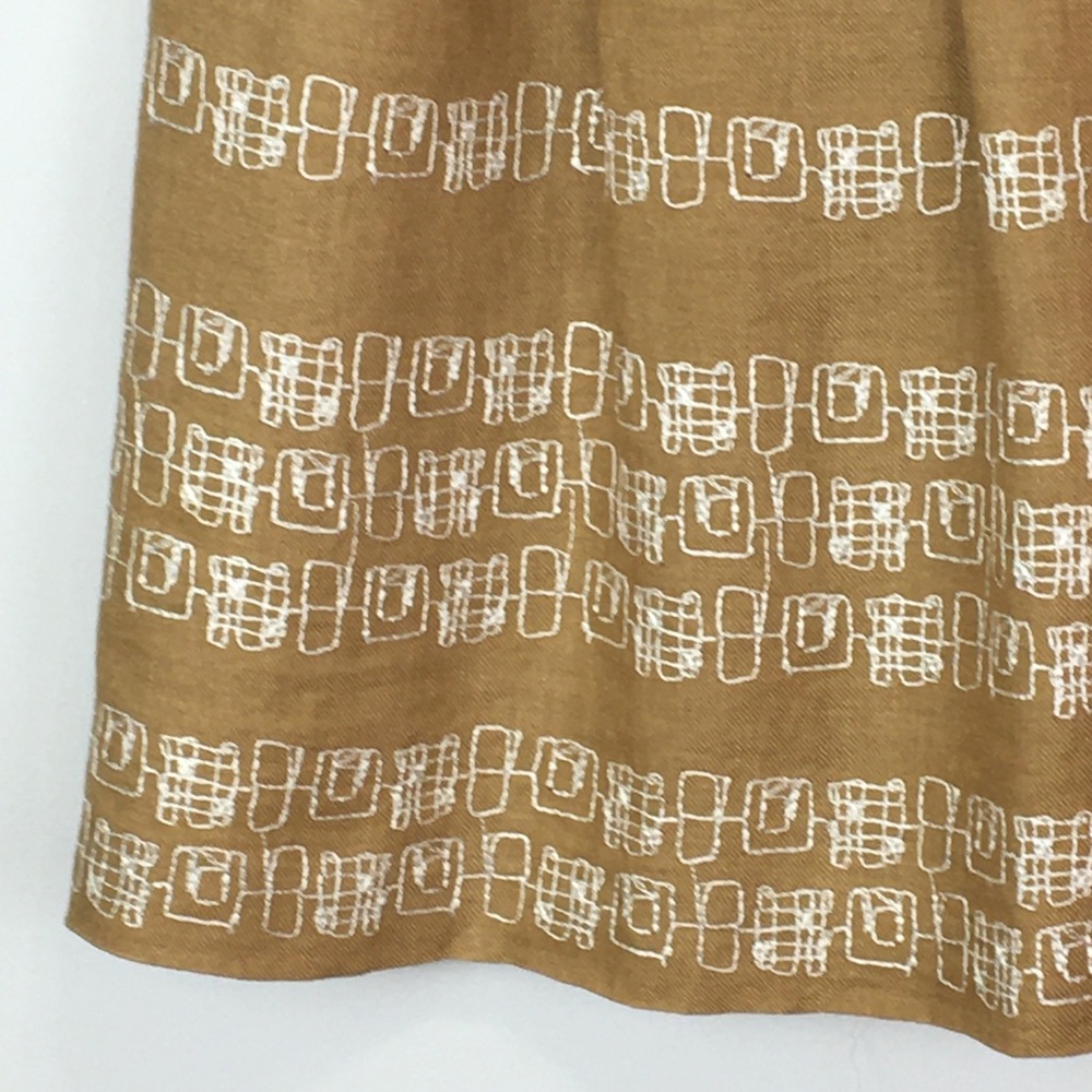 Vintage Y2K LIDA BADAY Linen Skirt with embroidery - Picture 2 of 15